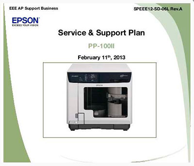 Epson PP-100 Service Support Plan download